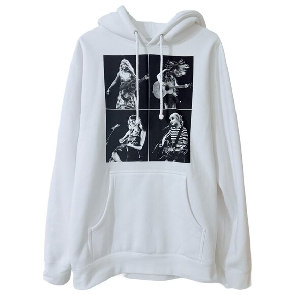 Taylor Swift Jackets & Blazers - Taylor Swift | The Eras Tour Collage White Hoodie - Size Medium - Brand New